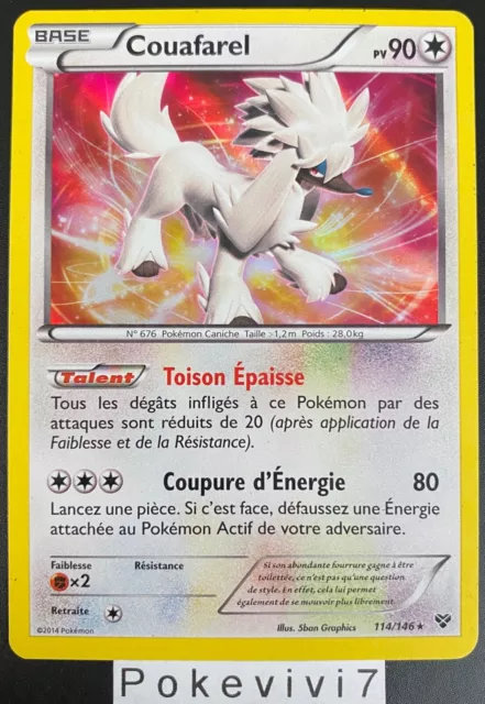 Carte Pokemon COUAFAREL 114/146 Holo XY de Base FR OCCASION
