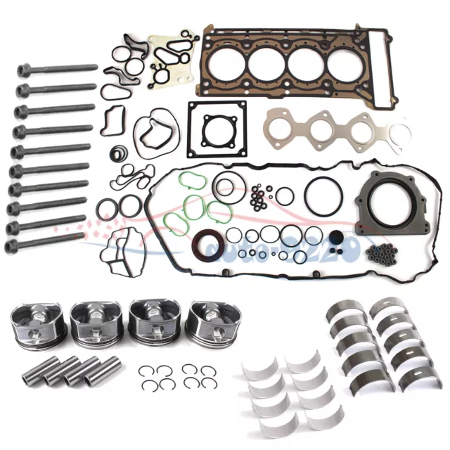 M271 Engine Overhaul Rebuild Kit & Pistons For Mercedes-Benz W203 W204 W211 1.8L
