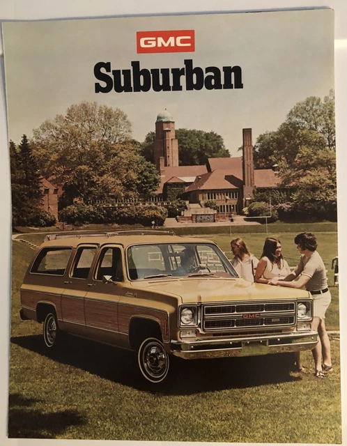 Vintage 1975 Gmc Suburban Advertising Dealer Brochure