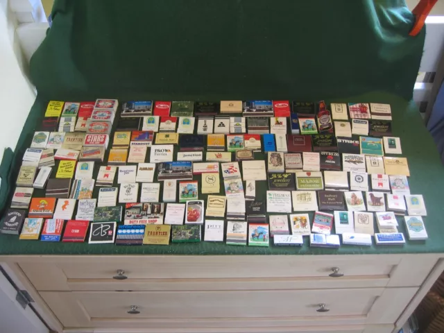 Collection 120 Vintage Advertising Empty Match Box Books Matchbooks - Job Lot