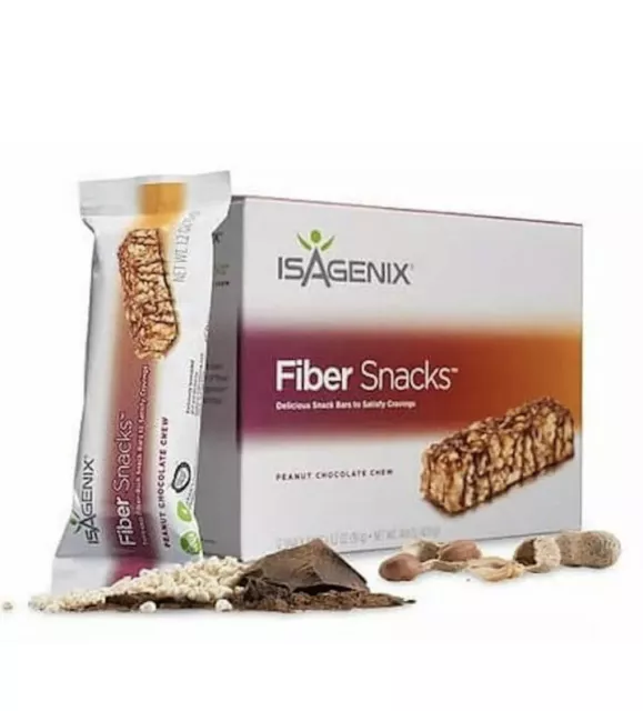 Isagenix Fibre Snacks Peanut Chocolate Chew Healthy Gluten Free  exp Mar 2024