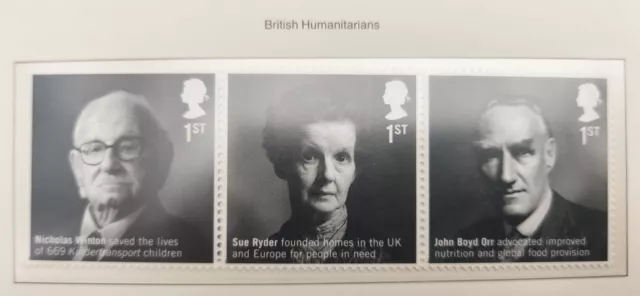 2016 GB British Humanitarians SG3810-3815 Stamp Set Unmounted Mint MNH