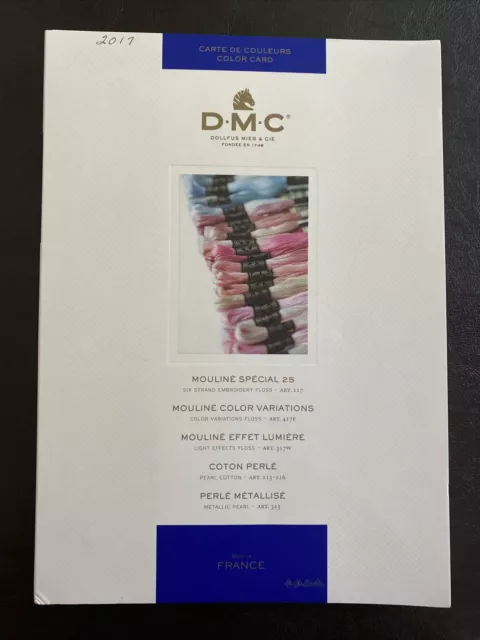 Guía de color DMC Stitchers hilo hilo hilo bordado/algodón perla edición 2017