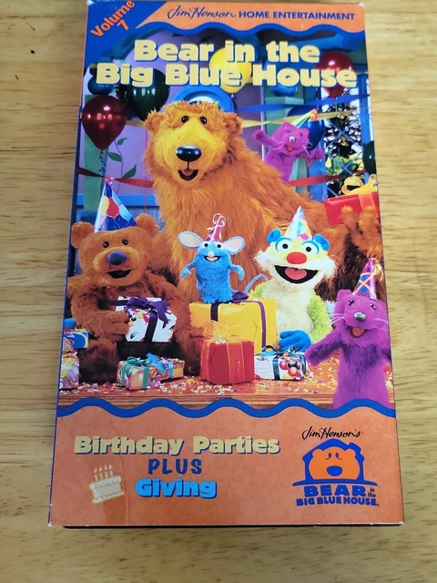 BEAR IN THE Big Blue House Vol 7 VHS 1999 Birthday Parties Jim BEAR IN THE Big Blue House Vol 7 VHS 1999 Birthday Parties Jim