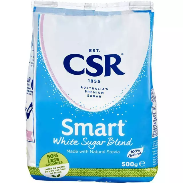 CSR Smart White Sugar Blend Made with Natural Stevia 500g