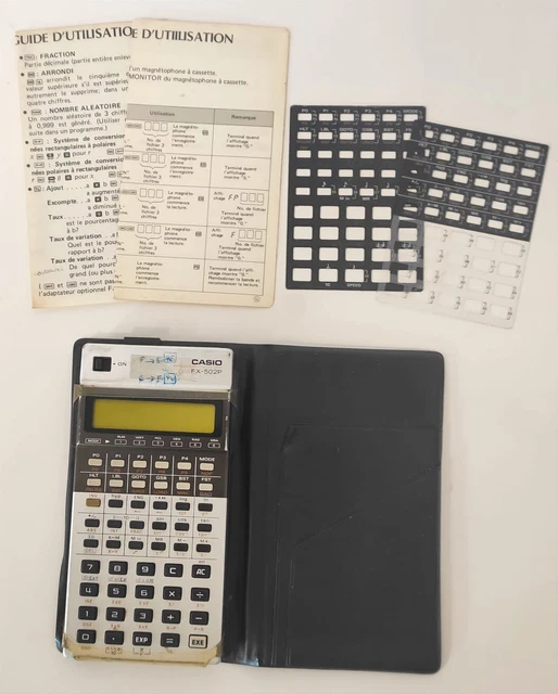 Lot De 3 Calculatrices Scientifiques Casio Vintage 1977 - Fx-105, Fx-110, Fx-120