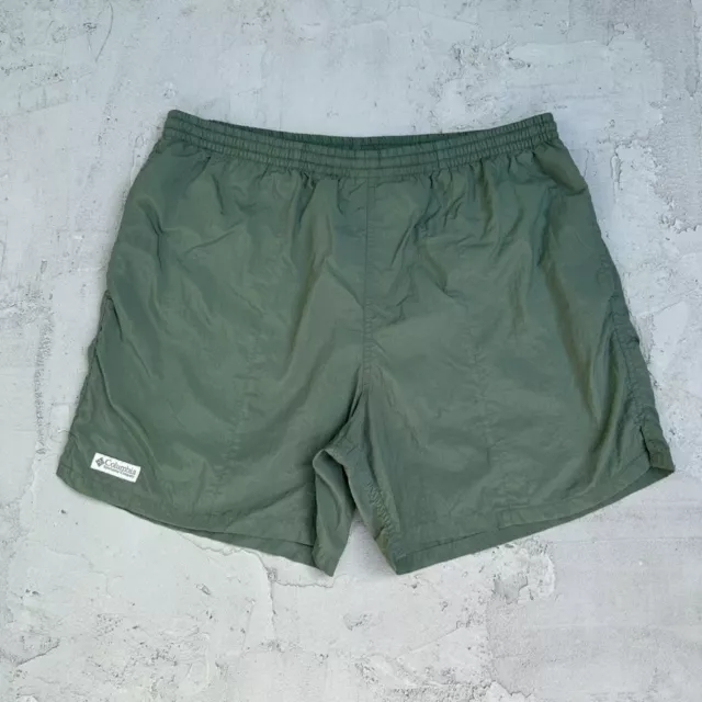 Pantalones cortos de baño vintage verde Columbia Sage