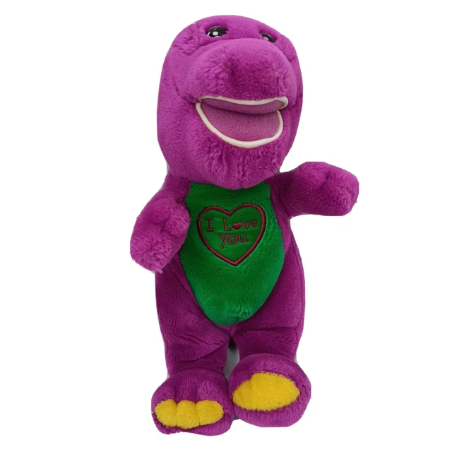 VINTAGE BARNEY THE Purple Dinosaur Stuffed Plush Toy Singing I Love You