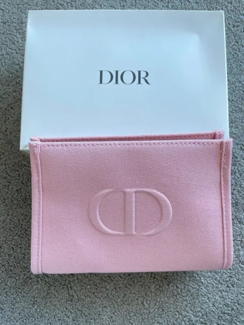 New Authentic DIOR Cosmetic Makeup Bag Case Storage Bag Travel Pouch VIP Gift