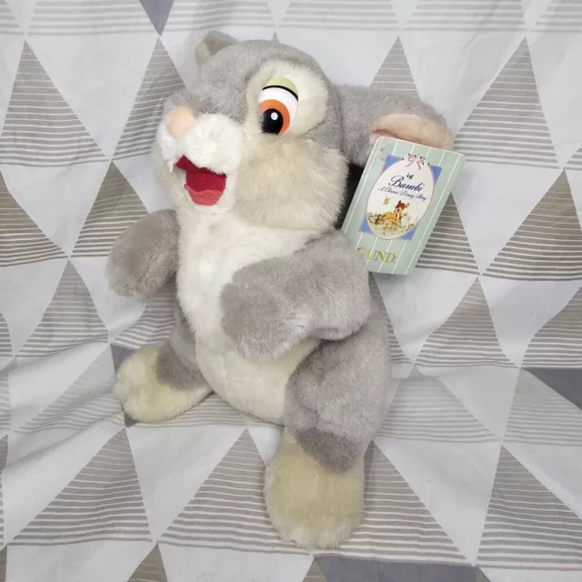 Gund Disney Thumper Rabbit Plush Brand New With Tags 8" Tall x 12" long Approx