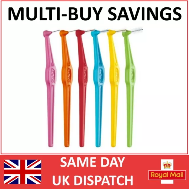 TePe Angle™ Interdental Brushes All colours/sizes (Packs of 6 or 25) Long Handle