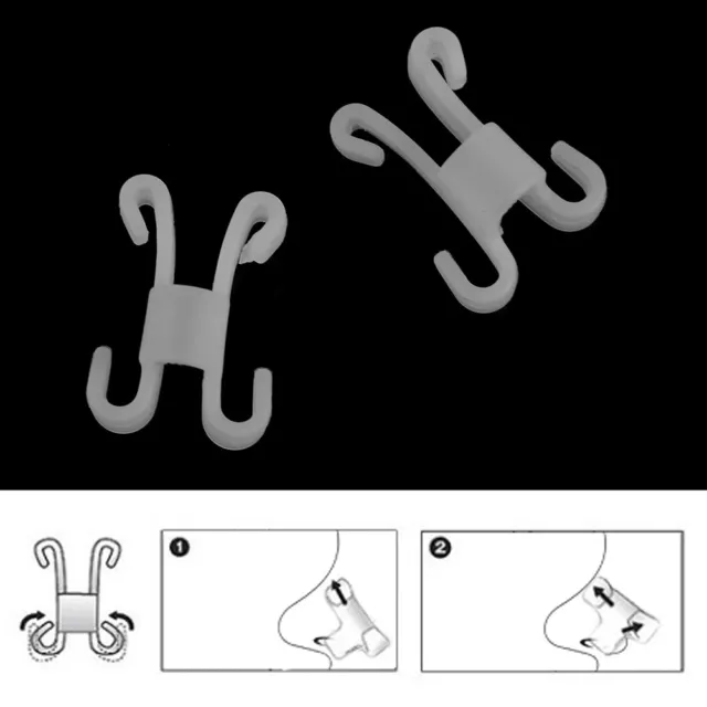 2x Anti-ronquidos dilatadores nasales clips nariz dejar de roncar respirar para un betterslee*H7