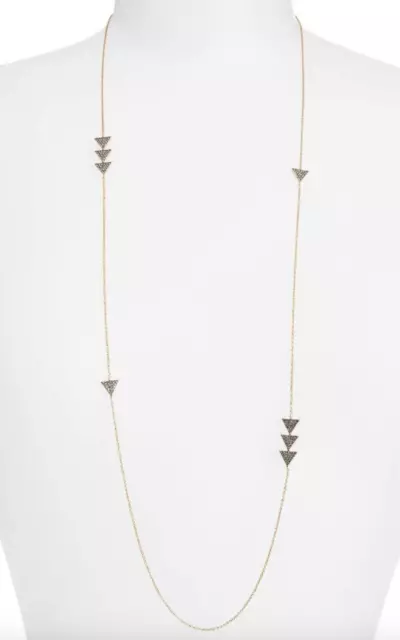 Nadri Womens Gold Long Triangle Station Necklace 1173 3