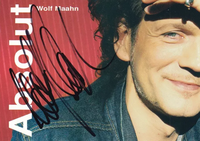 Wolf MAAHN - dt. Sänger und Songwriter, Original-Autogramm!