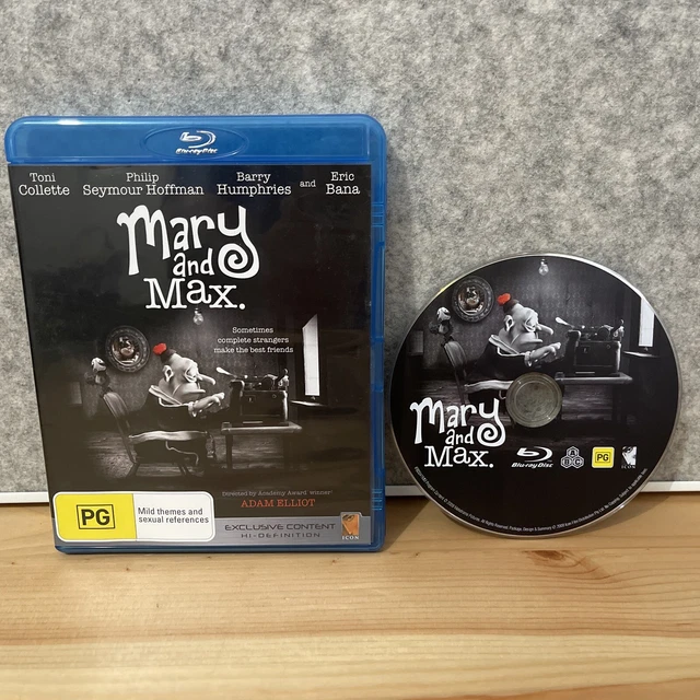MARY AND MAX Blu-ray 2009 Toni Collette, Eric Bana, Adam