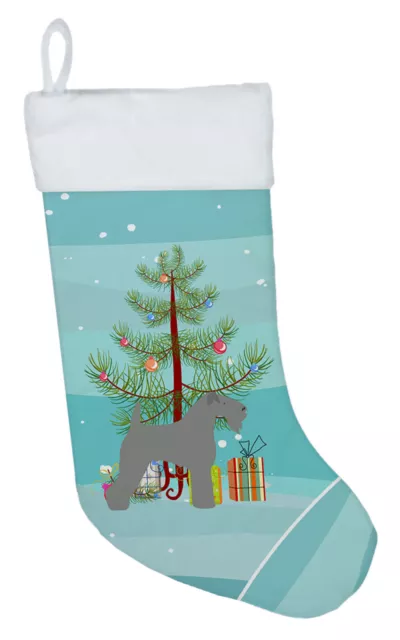 Kerry Blue Terrier Merry Christmas Tree Christmas Stocking BB2910CS