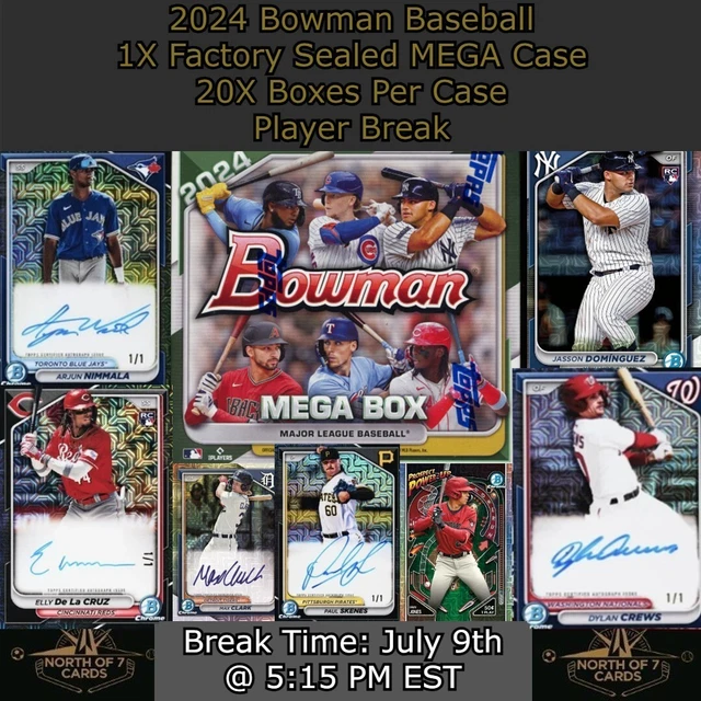 NAZZAN 2024 Bowman Baseball MEGA 1X Case Player Break 36
