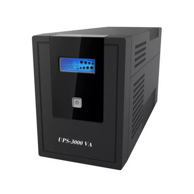 Gruppo di continuità UPS 3000VA 1900W con display LCD per PC TVCC STUFA PELLET