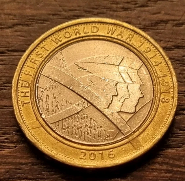 THE FIRST WORLD War 2 Pound Coin 1914 1918 2016 edition £2 WW1 £2.00 PicClick UK