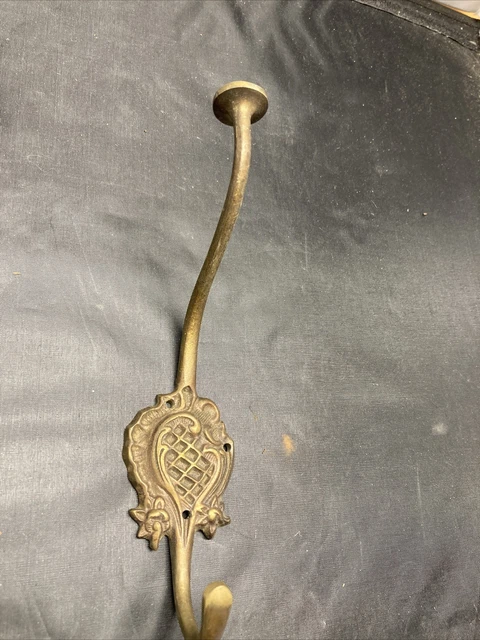 Solid Brass Antique Coat Hat Hooks Hanger Home Or School.