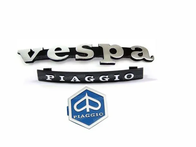 Vespa Piaggio Horncast Legshield Badge Emblem Kit Vespa Px Lml