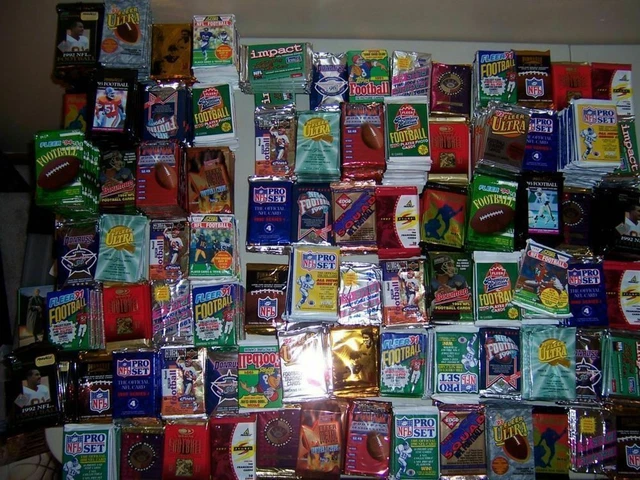 HUGE INVENTORY OLD NFL FOOTBALL Cards NEW Unopened Packs Wax Box Lot HUGE INVENTORY OLD NFL FOOTBALL Cards NEW Unopened Packs Wax Box Lot