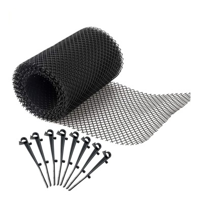 Guardia grondaia Mesh & Ganci TETTO grondaie smettere di blocchi FOGLIA 6m x 15cm Multi Pack 