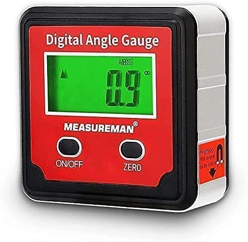 Digital Level Box Protractor Angle Finder Gauge Magnetic Base (Aluminium)