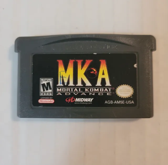 Mortal Kombat Advance Nintendo Game Boy Advance GBA - 2001 - Game Cartridge Only