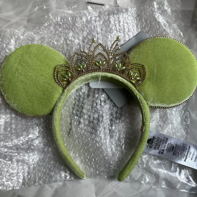 Disney BaubleBar Tiana Princess and the Frog Minnie Mouse Ears Headband Adults