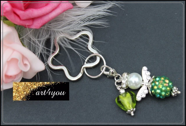 Portachiavi Angelo Custode 'Carla' Per Auto - Regalo Portafortuna Con Messaggio 'Guida Con Attenzione' In Oro Rosa - Foto 8