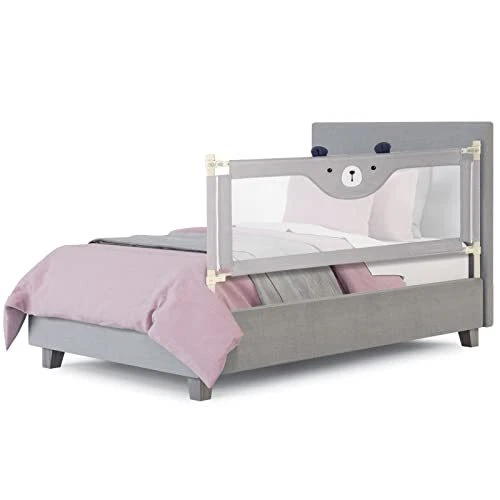 Bed Rail for Toddlers, 69’’ Extra Long, Height Adjustable & Folding Baby Bed