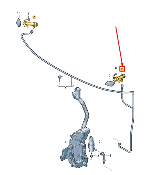 Buse De Lave-phare Gauche Pour Véhicules Avec Système De Lavage Des Phares 5905141917987