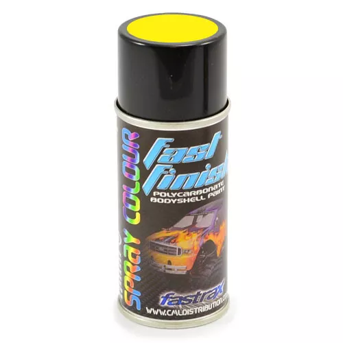 Fastrax Fast Finish Yellow Glow Spray Paint 150ml FAST261