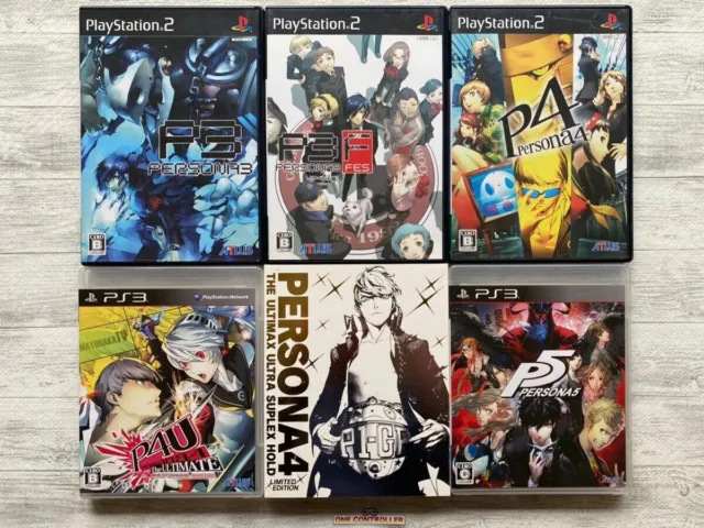SONY PS2 & 3 Persona 3 & 4 & Fes Append & The Ultimate & 5 set from Japan