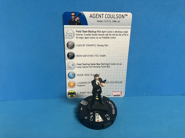 Heroclix Nick Fury, Agent of SHIELD set Agent Coulson #036 Rare Legacy