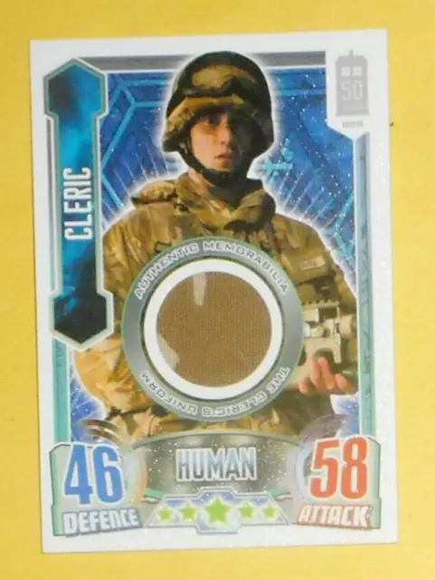Alien Attack  Doctor Who 50Th Anniversary Ltd Edition Costume Trade Card. Cleric