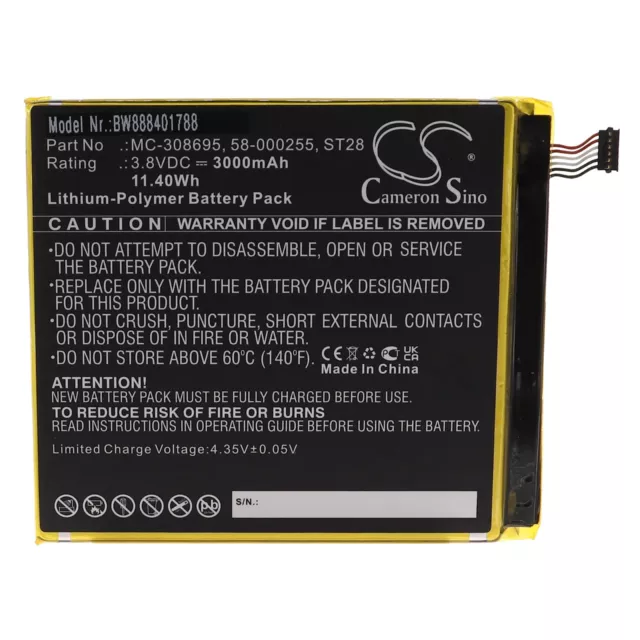 1x Batteria 3000mAh per Amazon Fire HD 10 (9. Generation)