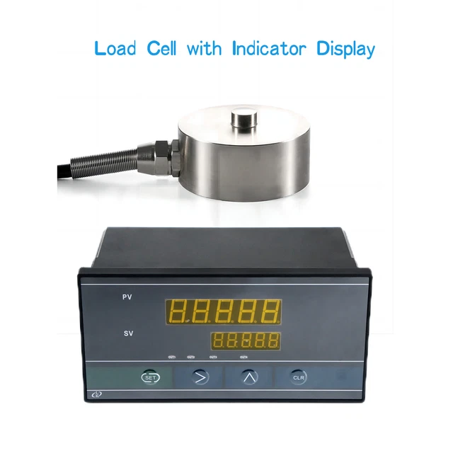 LOAD CELL SENSOR with Indicator Display Test Compression Force Weight ...