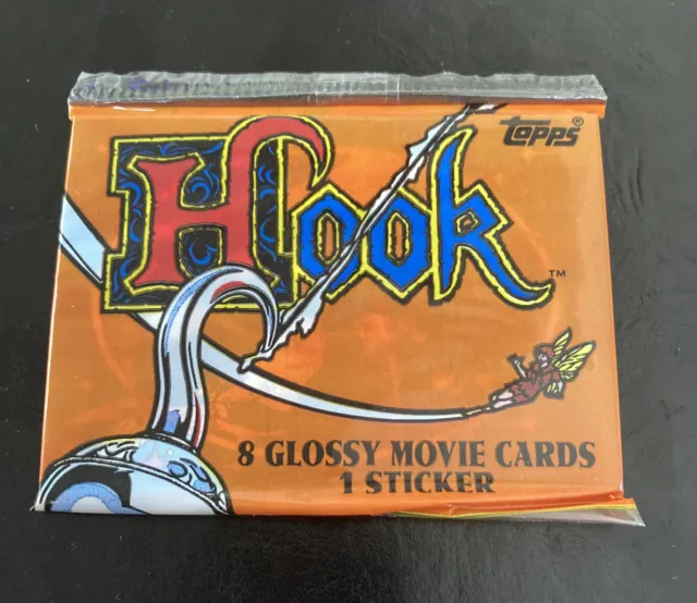 HOOK 1991 MOVIE Trading Cards Topps Pack Glossy Cards 8 Cards + Sticker  Sealed £2.65 - PicClick UK