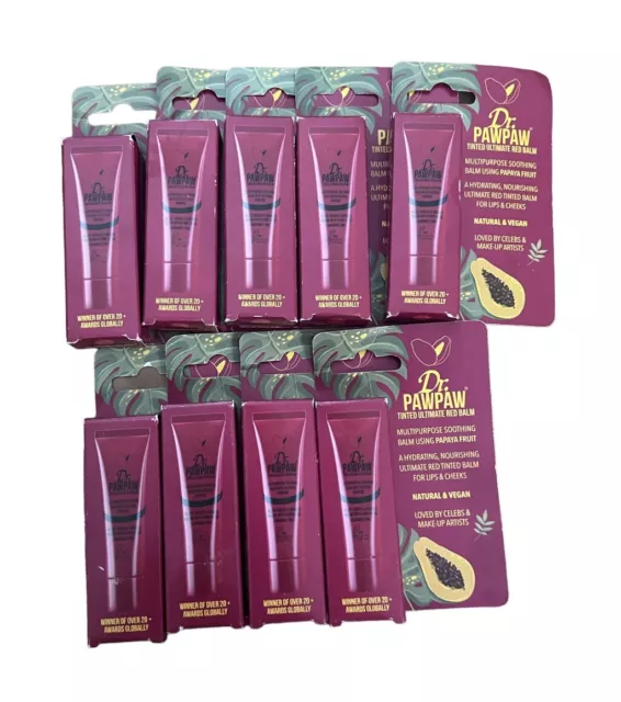 Dr. Pawpaw Tintado Ultimate Bálsamo Rojo Nuevo En Embalaje X8 NUEVO