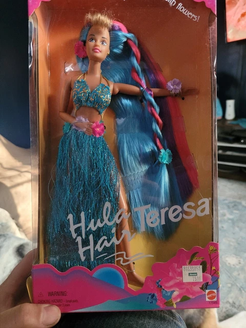 1996 Hula Hair Teresa Doll Barbie Mattel 17049 NRFB 1996 Hula Hair Teresa Doll Barbie Mattel 17049 NRFB