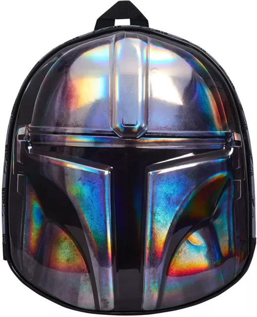Zaino ufficiale The Mandalorian Helmet Star Wars bambini zaino borsa scuola 2