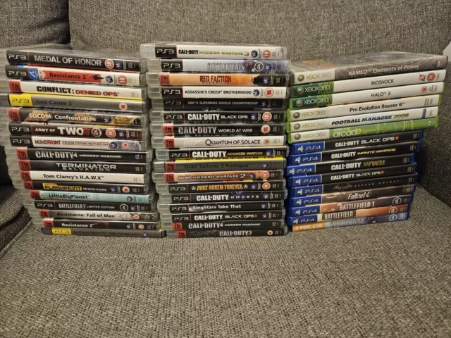 Job lot of PS3, PS4 and Xbox 360 Games - Mixed Bundle of 48 titles
