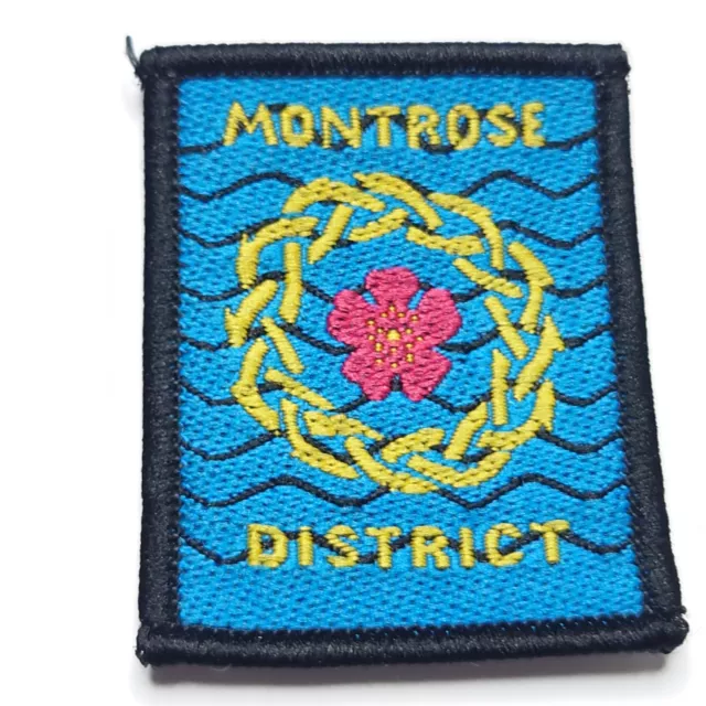 Montrose Scottish District Scout Patch Scouting Badge Darker Var
