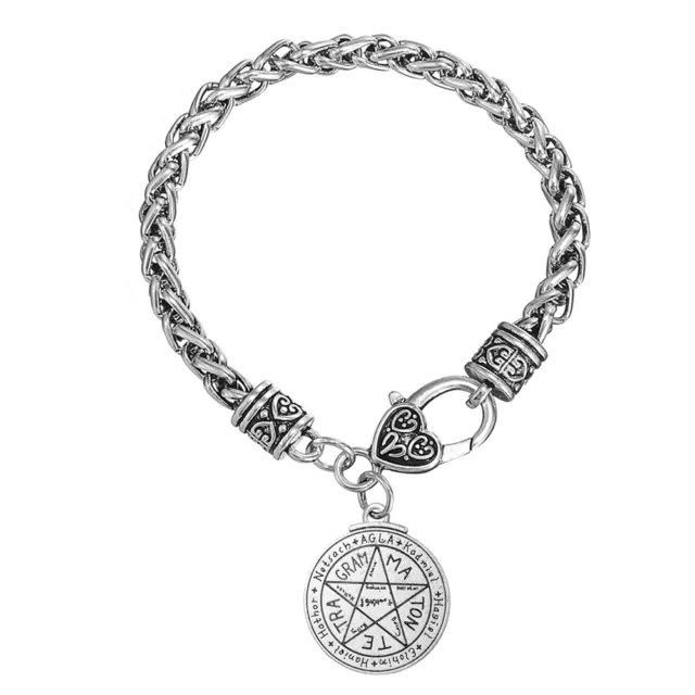 Talisman For Love Tetragrammaton Seal of Solomon Pentacle Pentagram Bracelet Men