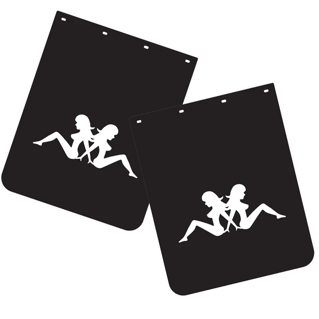 24'' x 30'' Mud Flaps for Trucks Trailers Semi-Trucks W/Beauty Logo Rubber 2 PCS