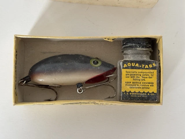 Leurre Vintage Burroughs Aqua Bat - Crankbait Ancien Rare Pour Pêche Perche