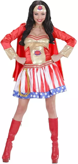 WIDMANN MILANO COSTUME Wonder Woman Carnevale Vestito Super Hero