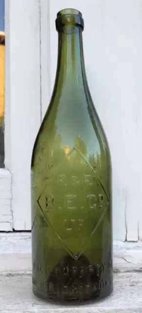 Green Ring Seal Beer Bottle Perth & Fremantle Bottle Exchange Co WA circa 1900